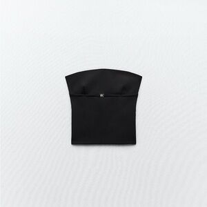 Zara Black Strapless Top